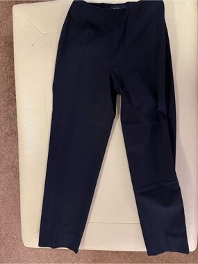Piazza Sempione Tailored Ankle-Length Pants in Navy